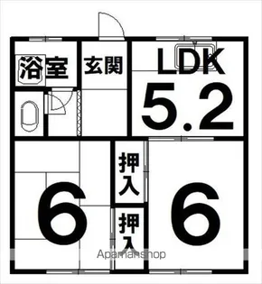 コットンハイツ【2階】の間取り